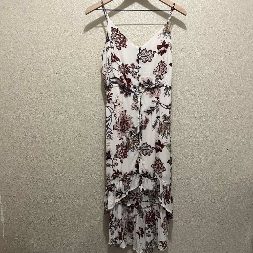 Sanctuary Palm Springs Floral High-Low Dress Women XS Boho Festival Hippie Beach